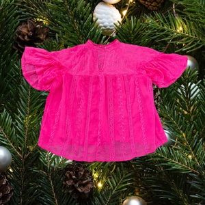 Bright Gemstone Pink Shirt Women’s Medium from Brand Aqua - Flowy and cute
